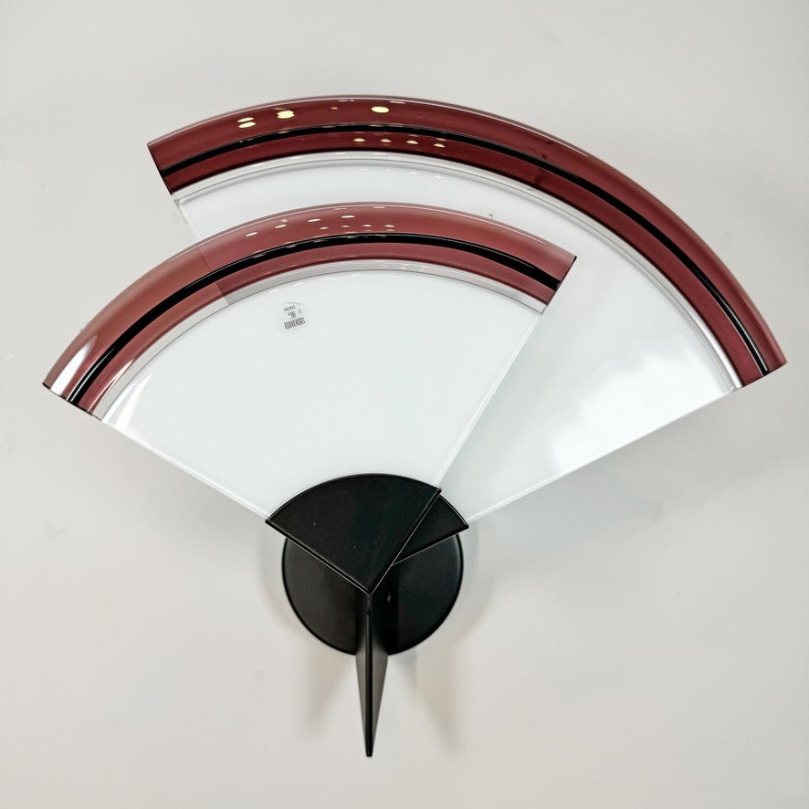 Large Vetri Murano Glass Uchiwa Wall Light