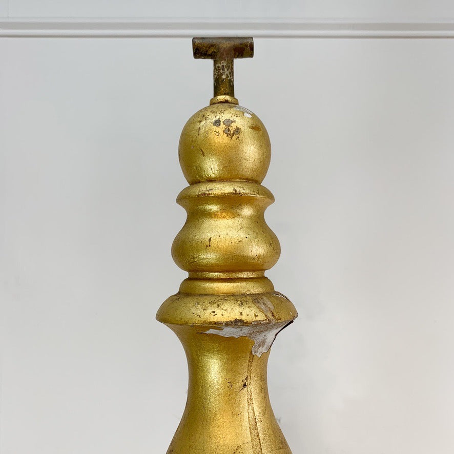Early 19th Century Giltwood and Gesso Large Italian Cross
