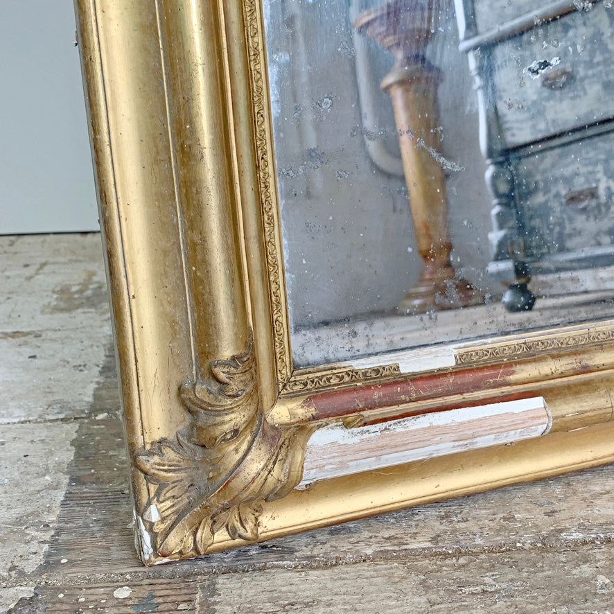 19th Century Antique French Gilt Mirror