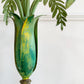 Polychrome Green Palm Tree Floor Lamp France 1940's