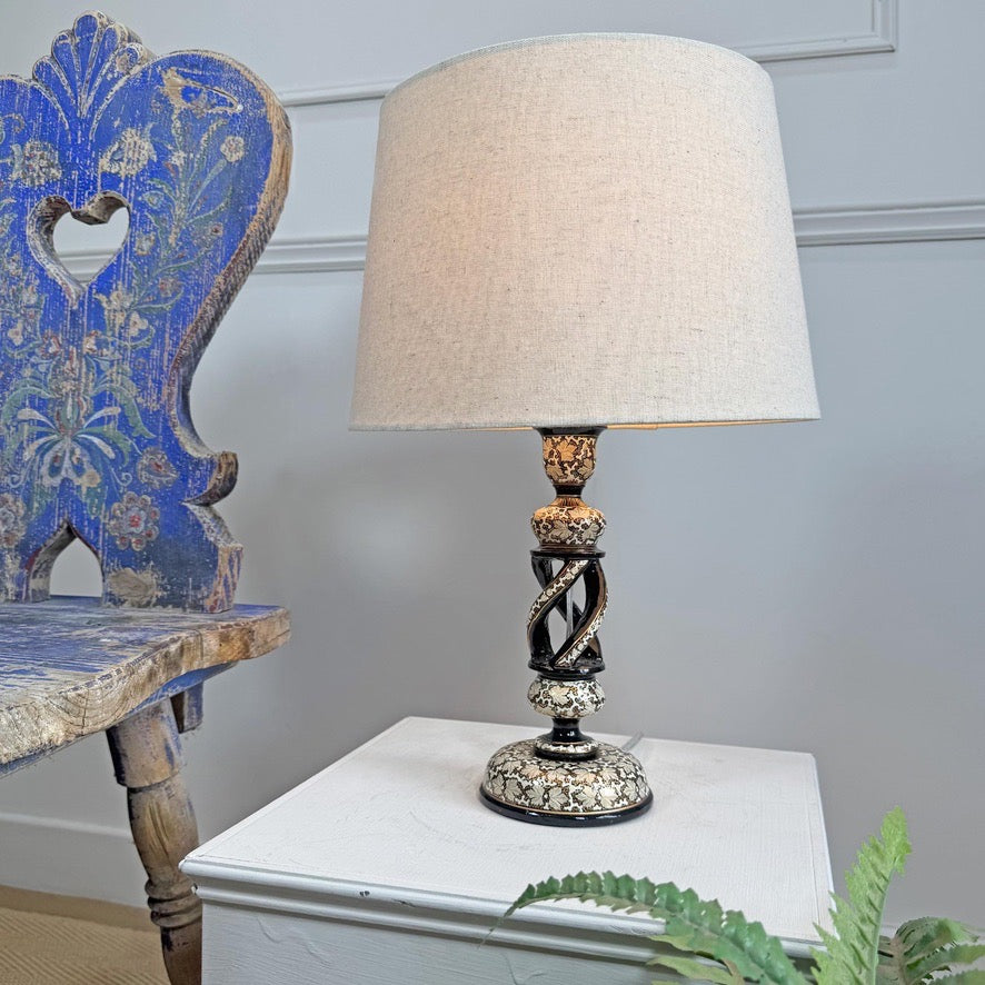 20th Century Kashmiri Table Lamp