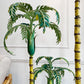 Polychrome Green Palm Tree Floor Lamp France 1940's