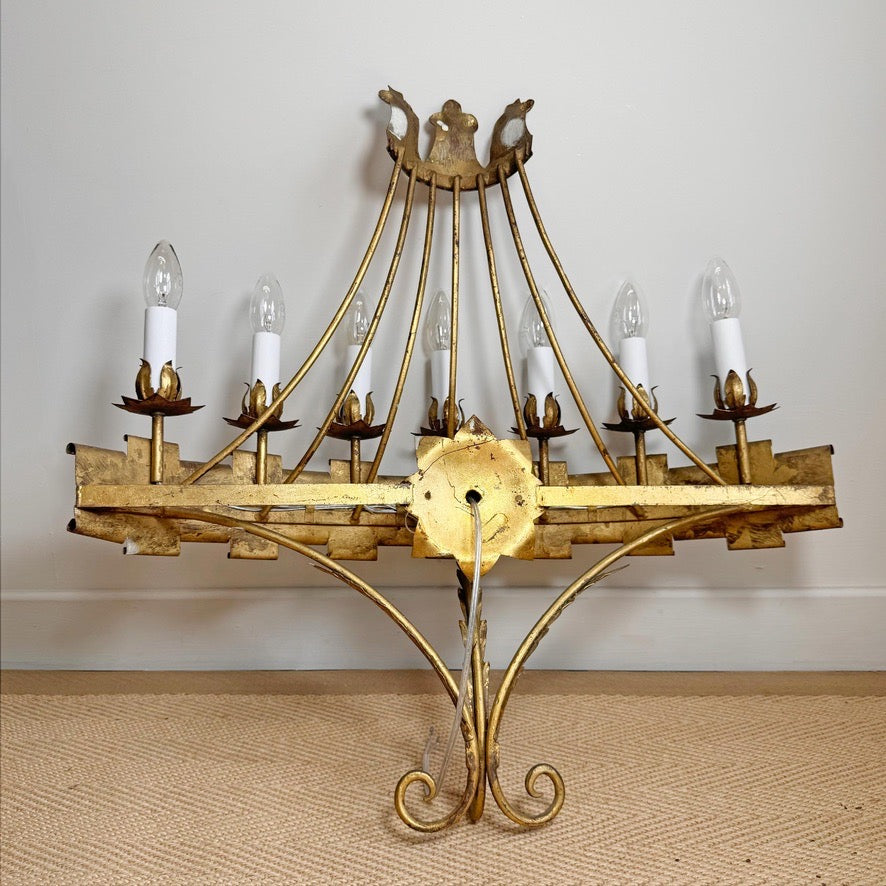 Vintage Ferro Wall Light 1950's Spain