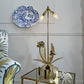 Bronze Flower Table Lamp attributed to Maison Jansen circa 1950