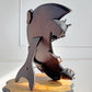 Gabriel Viardot 19th Century Carved Wooden Dragon Crescent Mirror