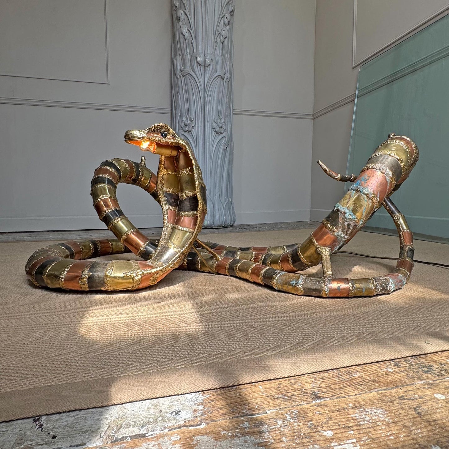 Isabelle Faure Cobra Snake Sculpture Coffee Table