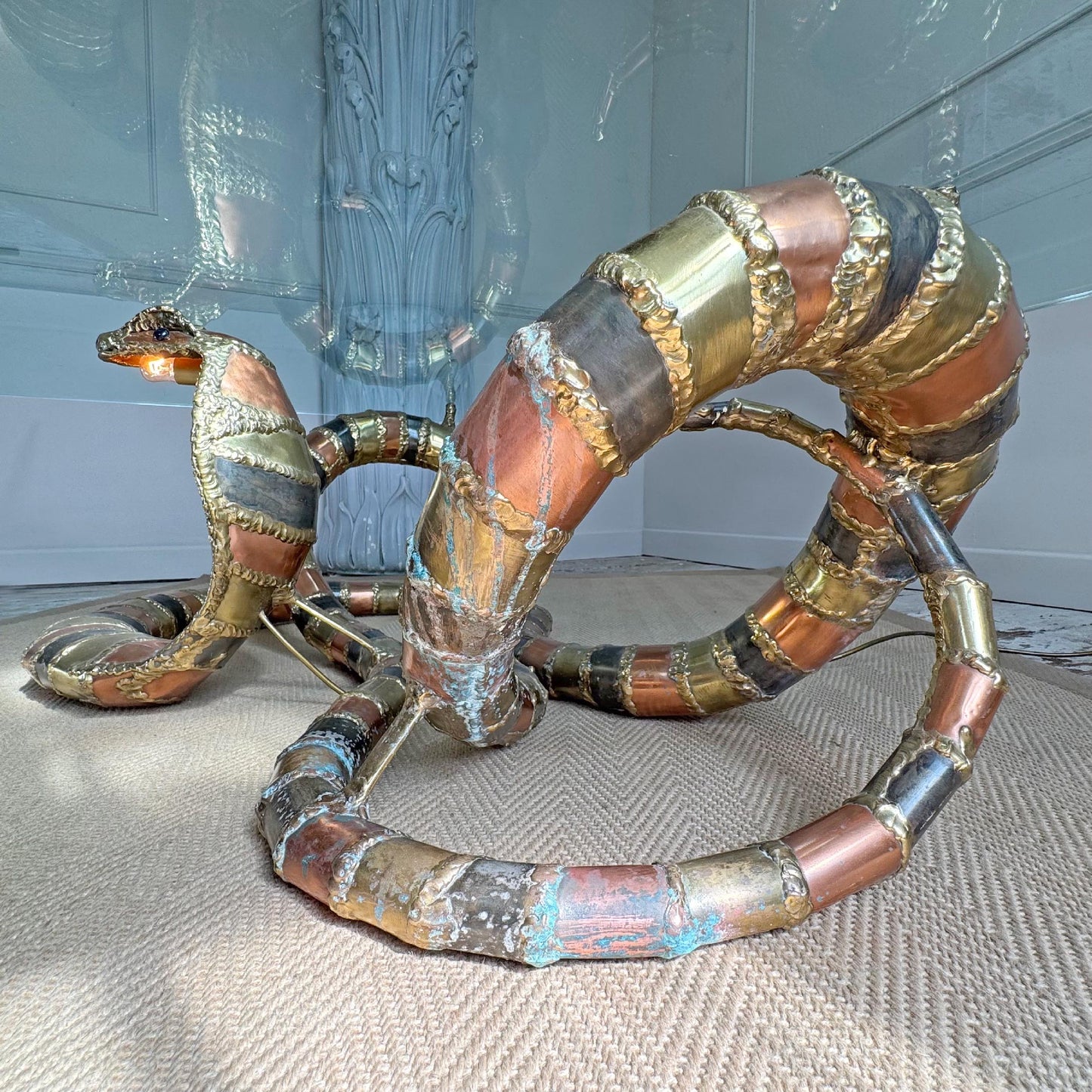 Isabelle Faure Cobra Snake Sculpture Coffee Table