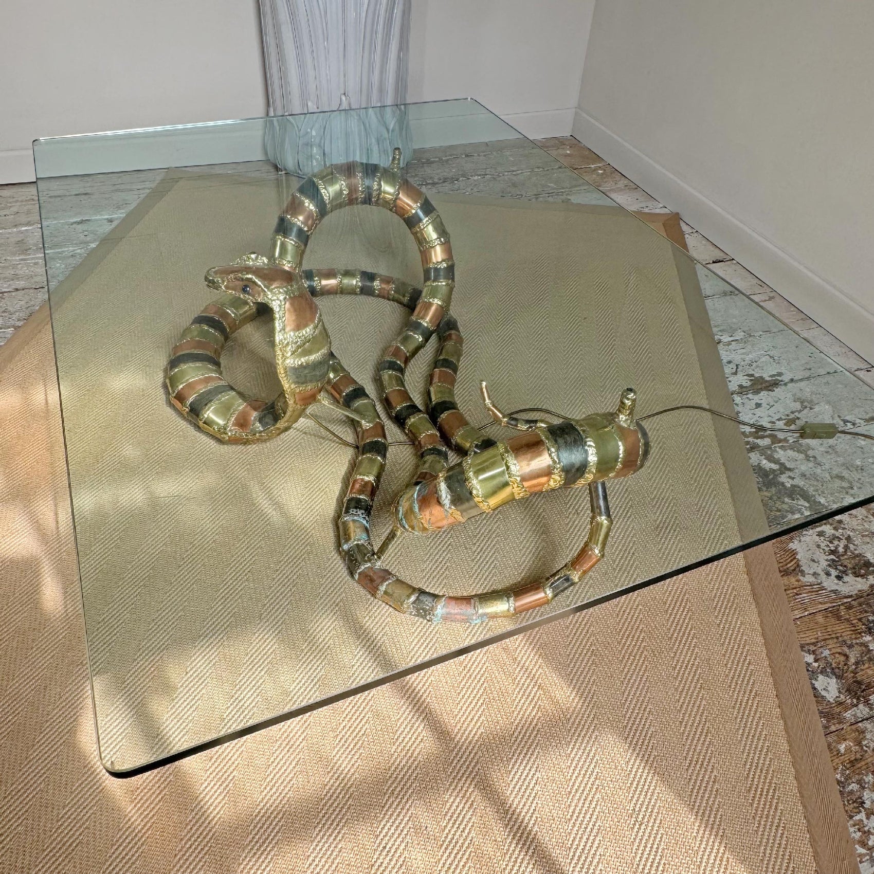 Isabelle Faure Cobra Snake Sculpture Coffee Table
