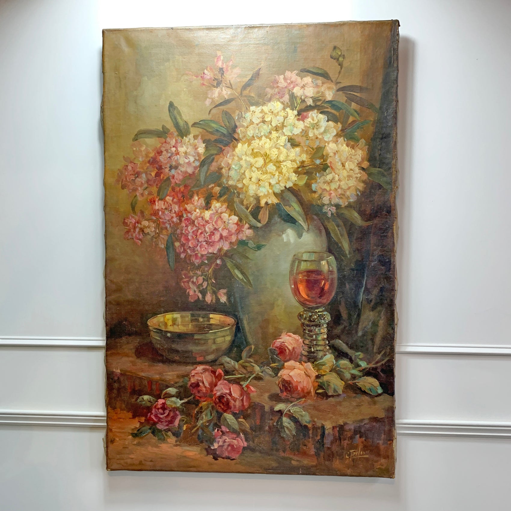 Cornelius 'Kees' Terlouw still life on canvas