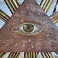 Magnificent 18th Century Baroque Church Sunburst "Glory" The Eye of Providence in Clouds