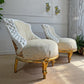 Pair of Napoleon III 19th Century French Giltwood Crapaud (toad) Chairs