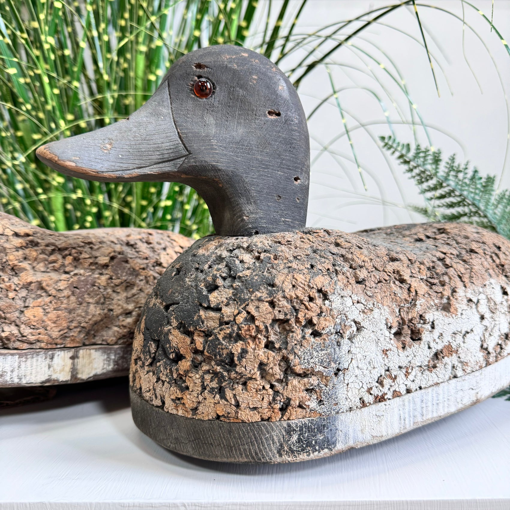Pair Of Folk Art Decoy Ducks