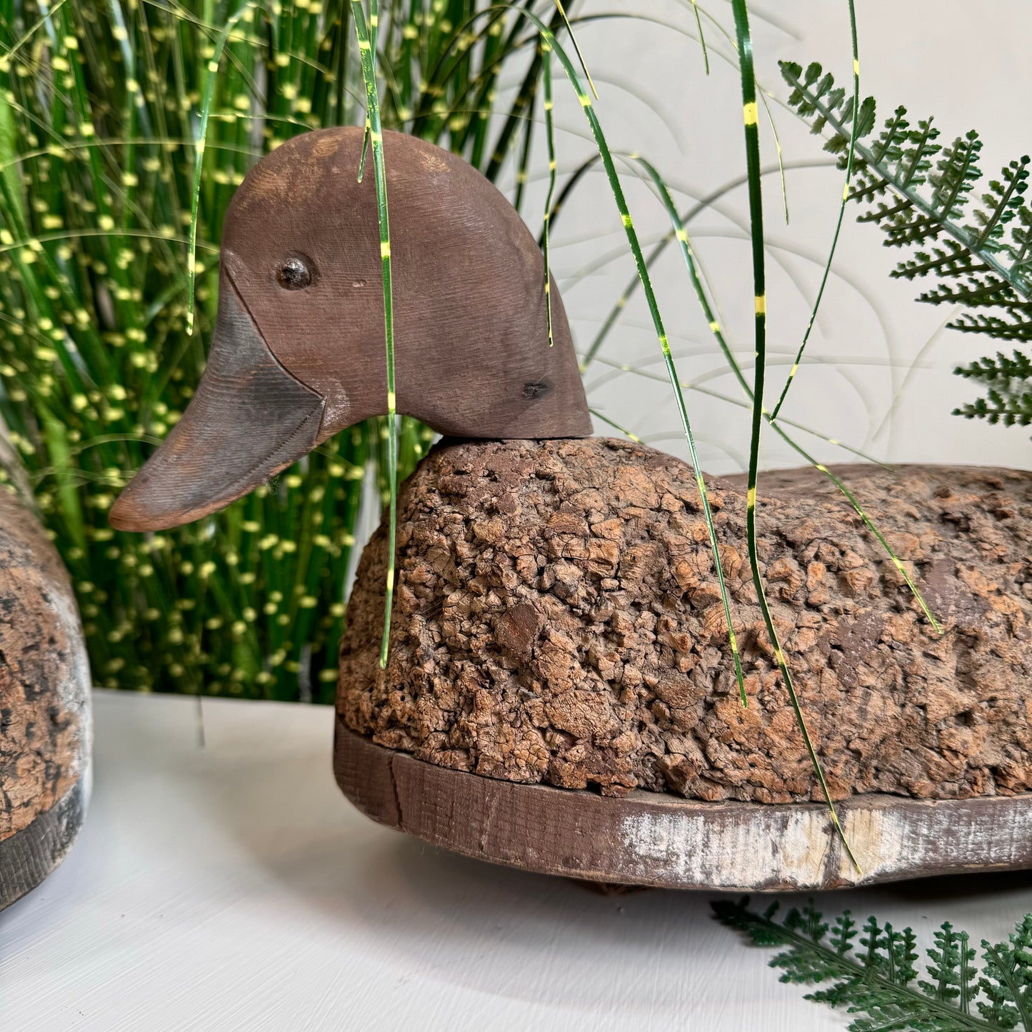 Pair Of Folk Art Decoy Ducks