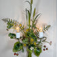 Salvadori Wild Flowers and Fruit Bouquet Tole Wall Light Italy 1960's