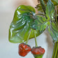 Salvadori Wild Flowers and Fruit Bouquet Tole Wall Light Italy 1960's