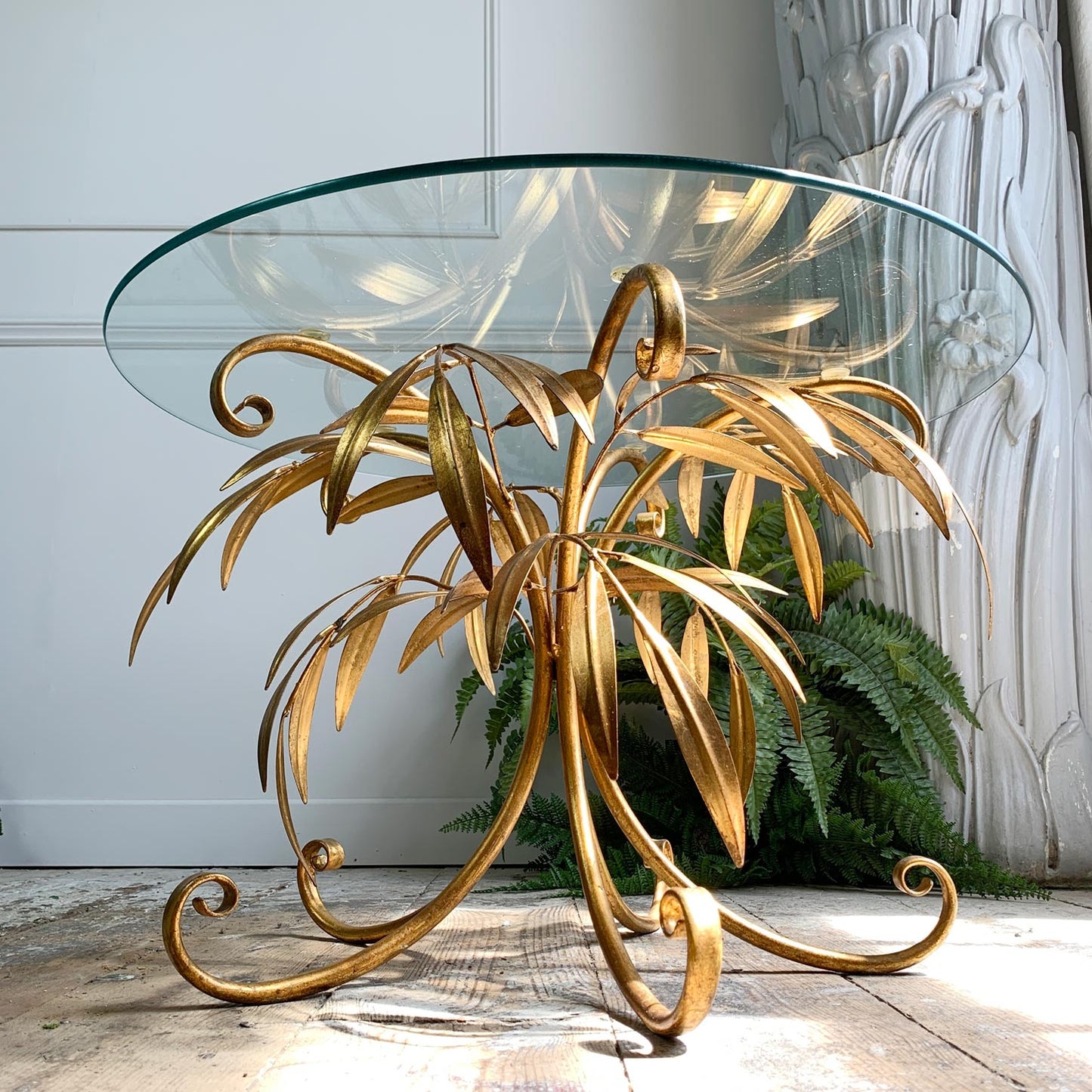 Italian Gold Leaf Coffee Table 1950's