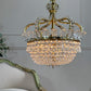 An Exceptionally Rare and Elegant French Empire Crown and Basket Crystal Chandelier Circa 1900–1910