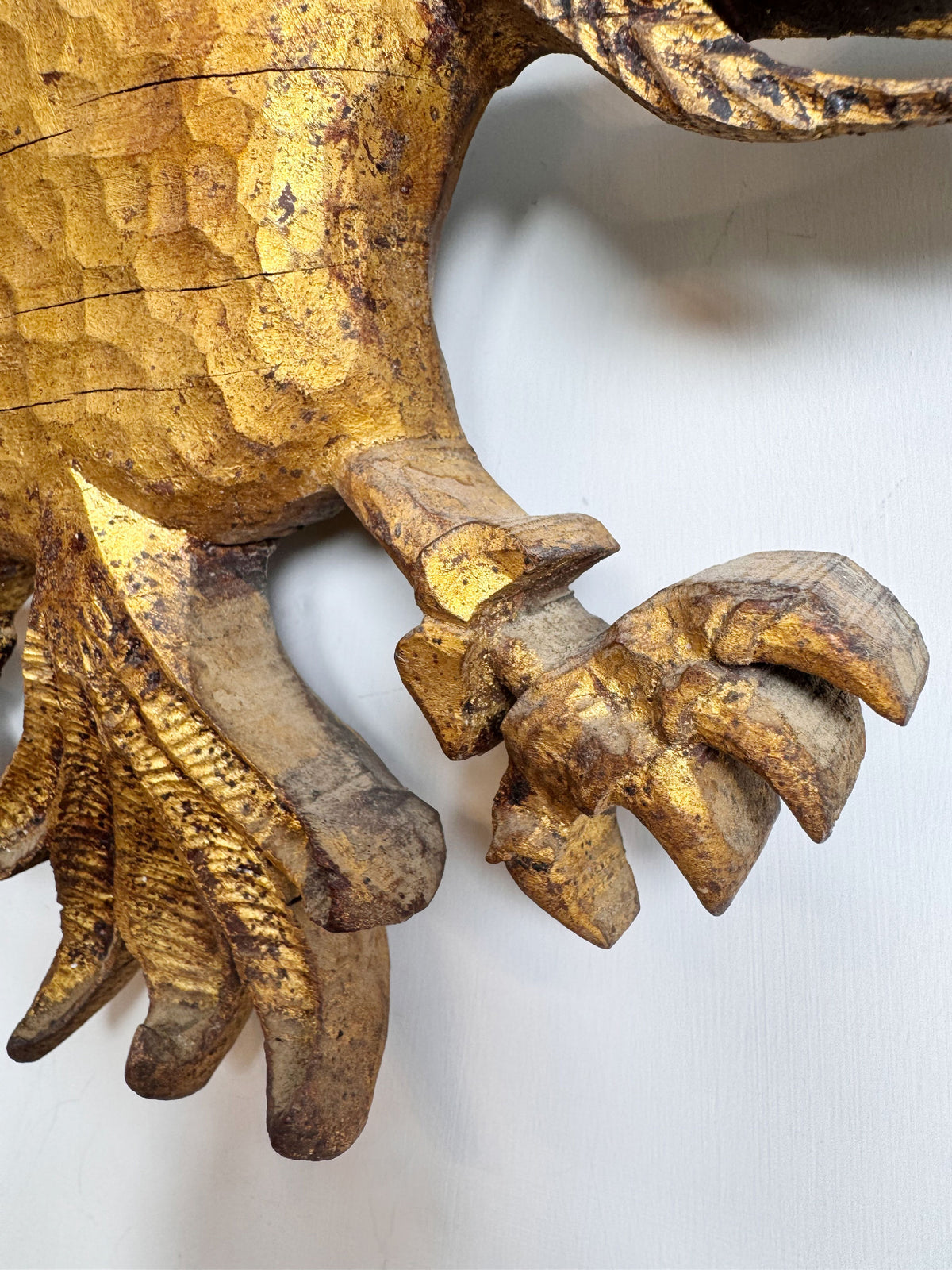 Late 18th Century Carved Giltwood Double Headed Eagle Element