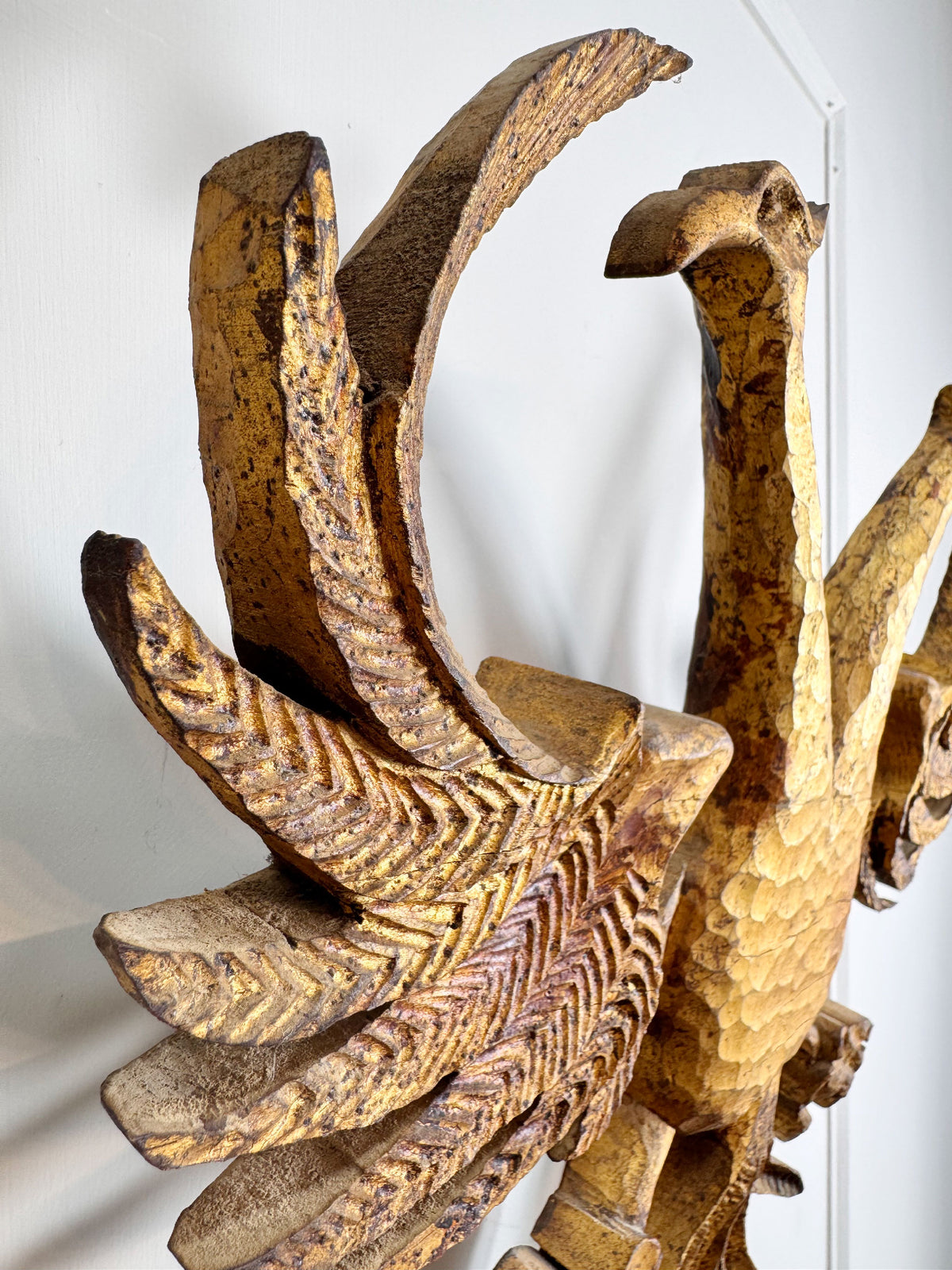 Late 18th Century Carved Giltwood Double Headed Eagle Element