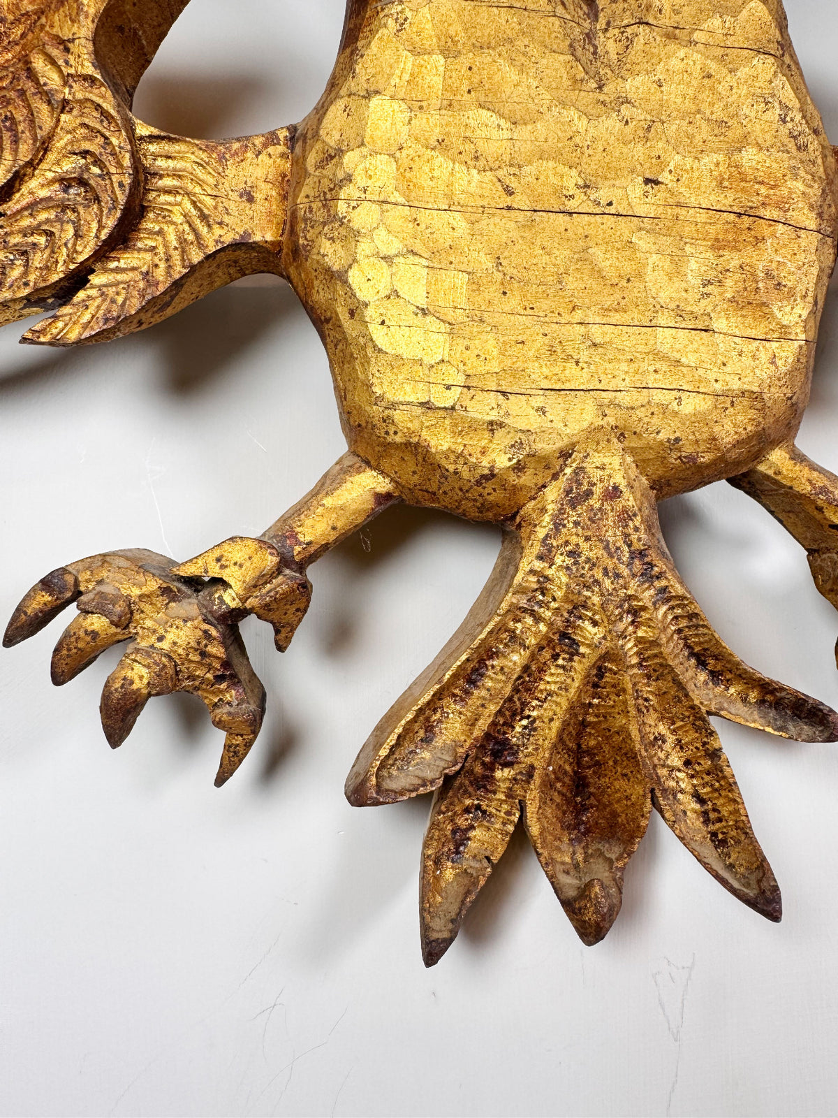 Late 18th Century Carved Giltwood Double Headed Eagle Element