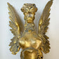 Pair of Late 19th Century Gilded Bronze Female Griffin Empire Wall Lights