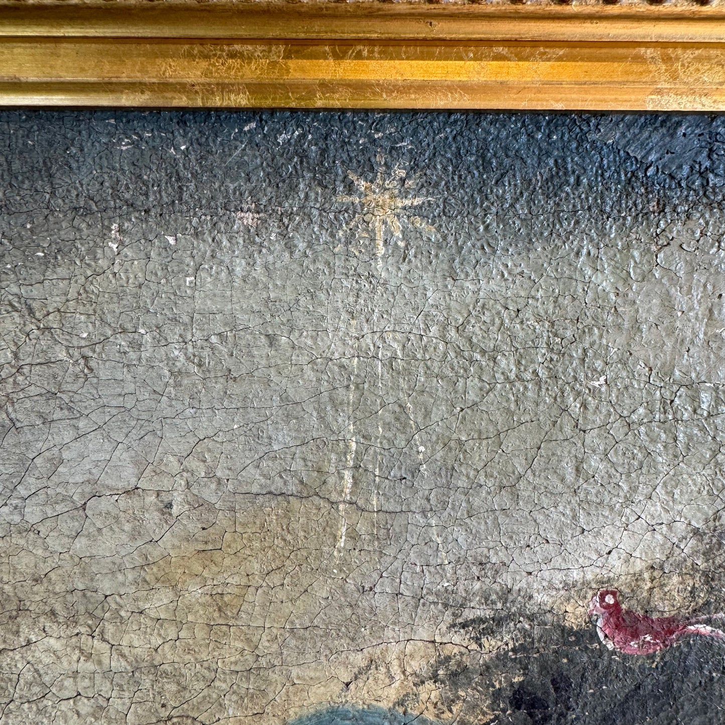 19th Century Cuzco School Painting of Madonna and Child with the Three Kings