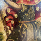 19th Century Cuzco Oil Painting On Canvas Of St Christopher Carrying the Christ Child