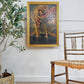 19th Century Cuzco Oil Painting On Canvas Of St Christopher Carrying the Christ Child