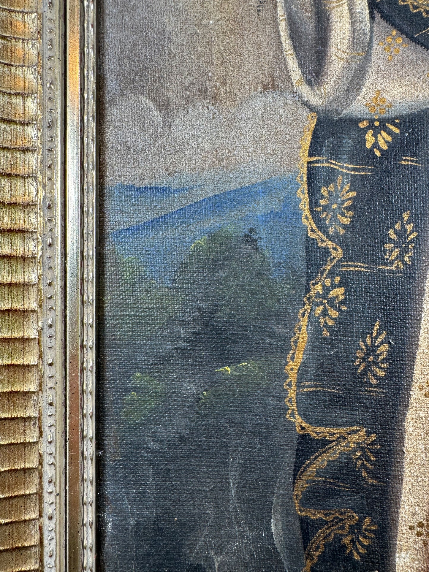 19th Century Cuzco School Oil Painting of Saint Rose of Lima