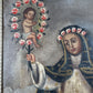19th Century Cuzco School Oil Painting of Saint Rose of Lima