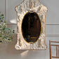 An Exceptional 19th-Century French Dieppe Carved Bone Wall Mirror