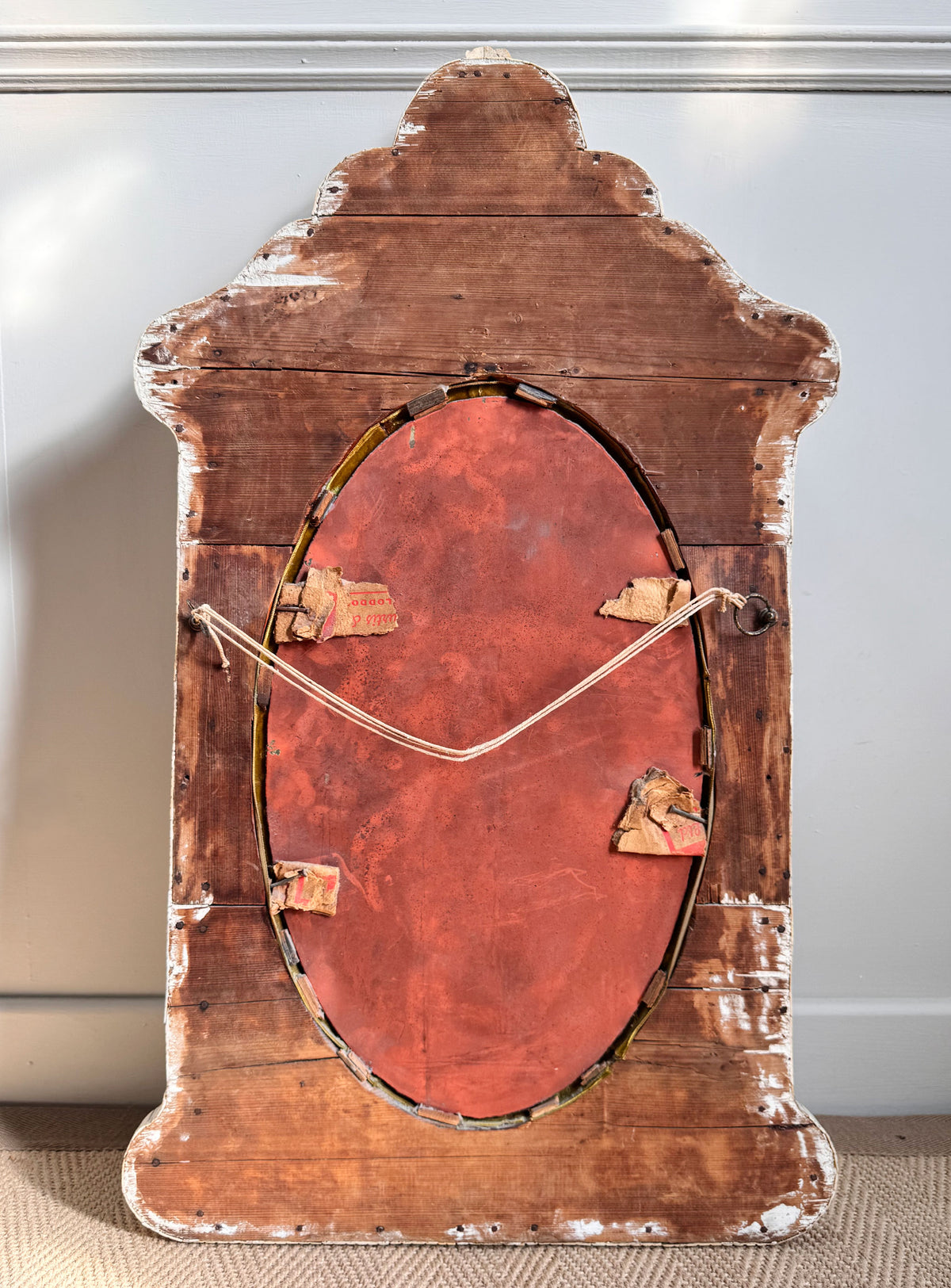 An Exceptional 19th-Century French Dieppe Carved Bone Wall Mirror