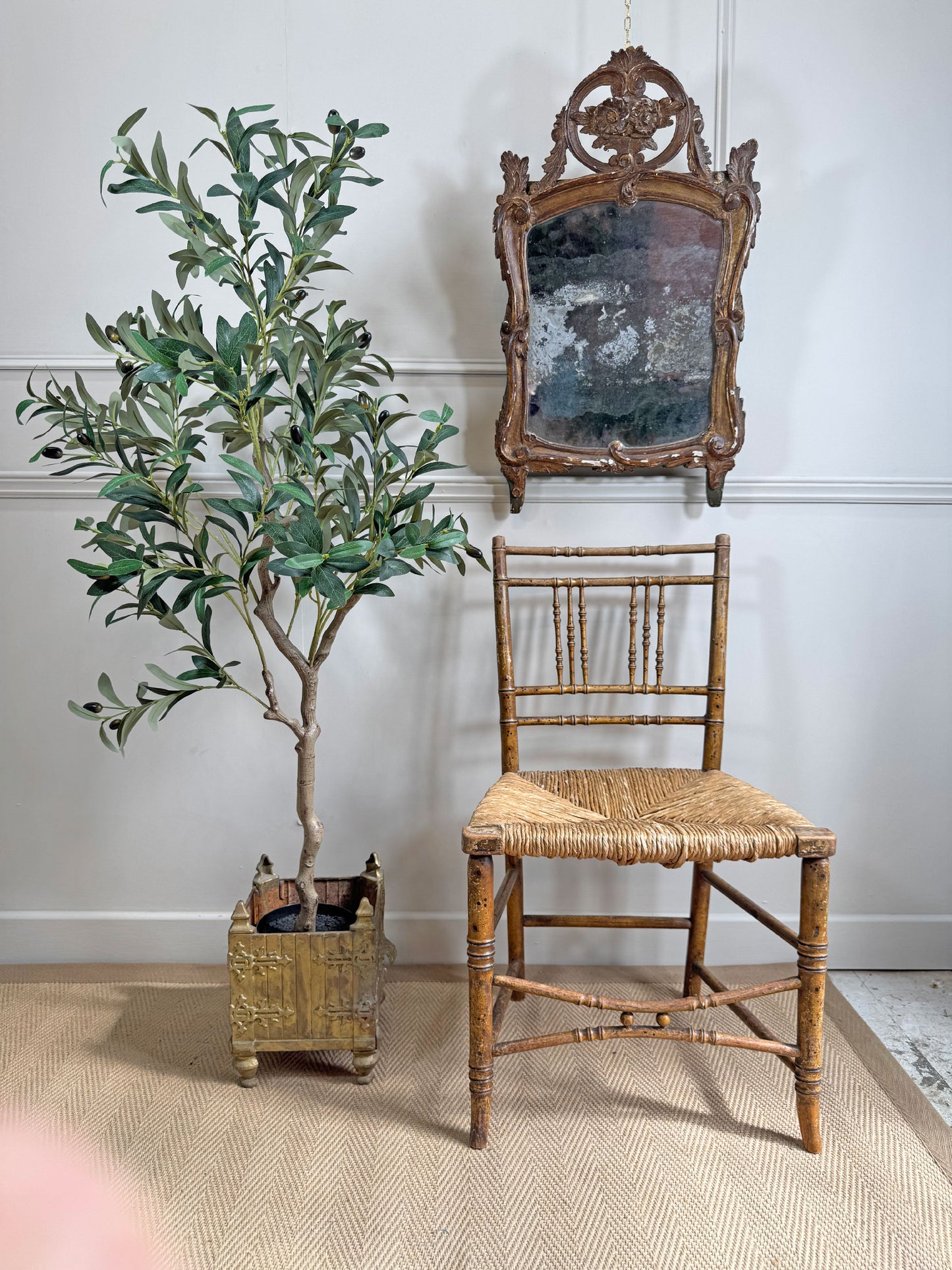 18th Century French Giltwood Wall Mirror