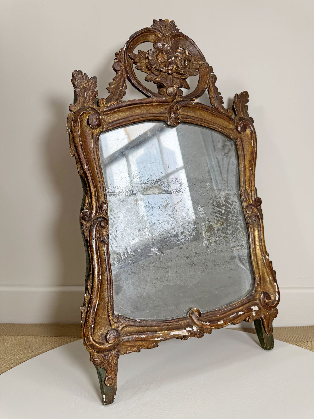 18th Century French Giltwood Wall Mirror