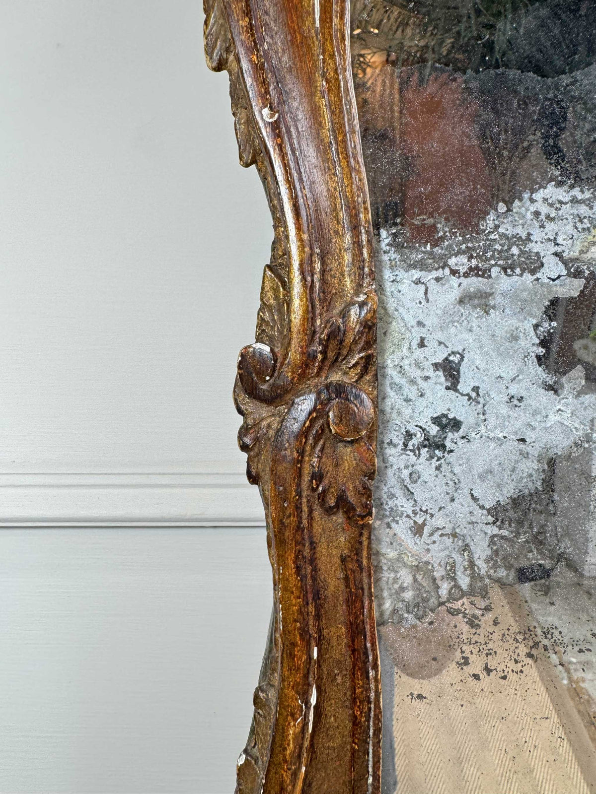 18th Century French Giltwood Wall Mirror