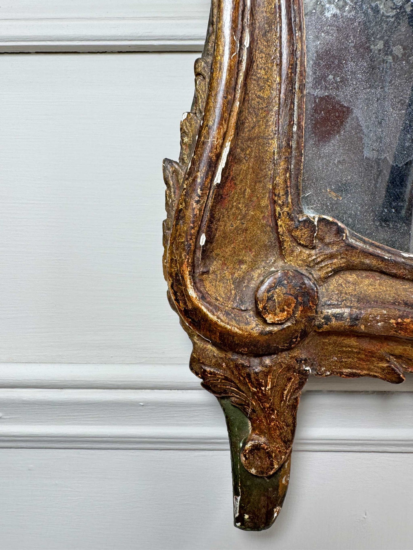 18th Century French Giltwood Wall Mirror