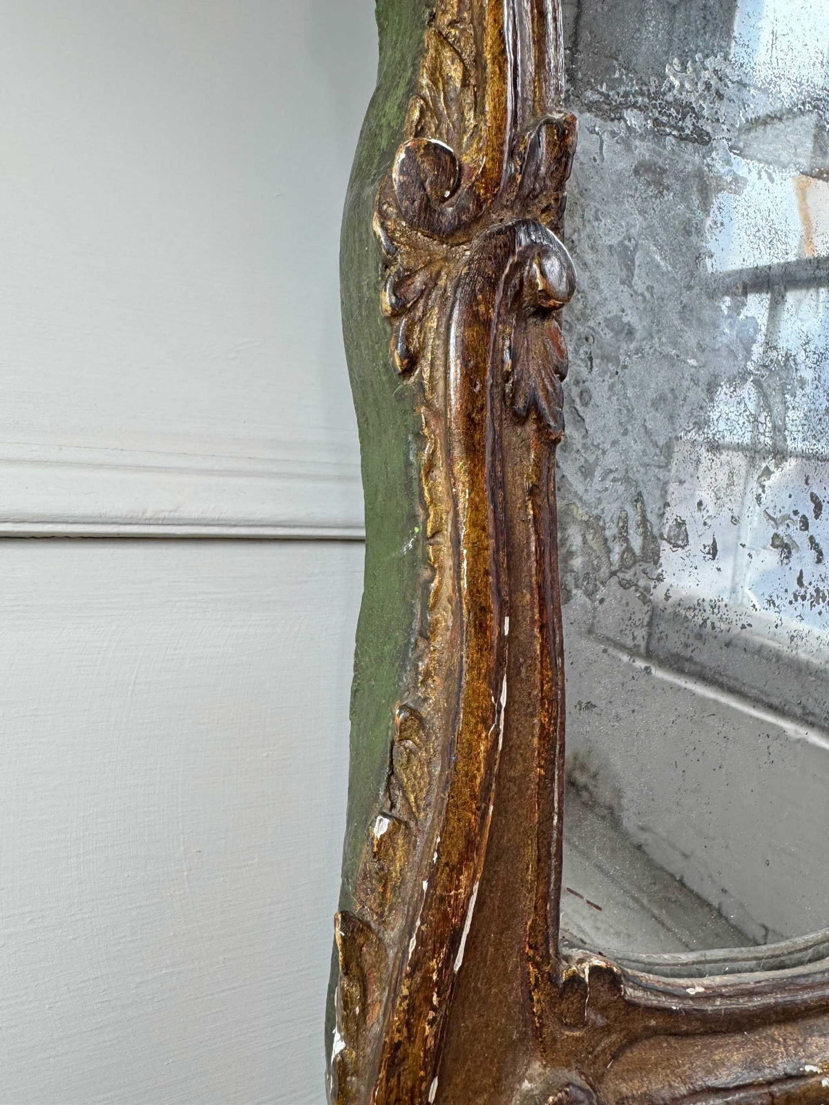 18th Century French Giltwood Wall Mirror