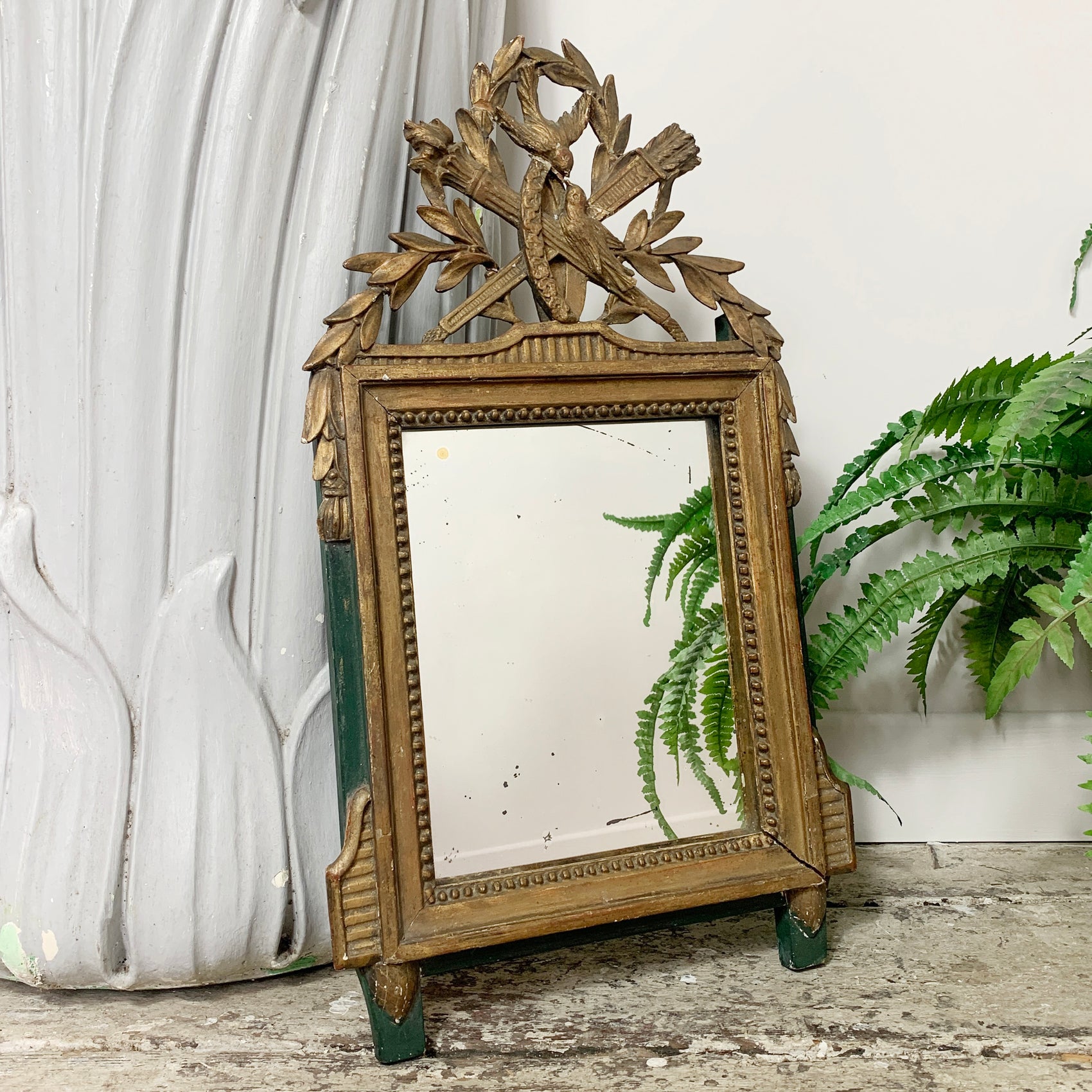 Early 19th Century Gold Mirror Petite Louis XVI Style