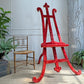 A Rare 19th Century French Gothic Revival Velvet Wrapped Studio Easel
