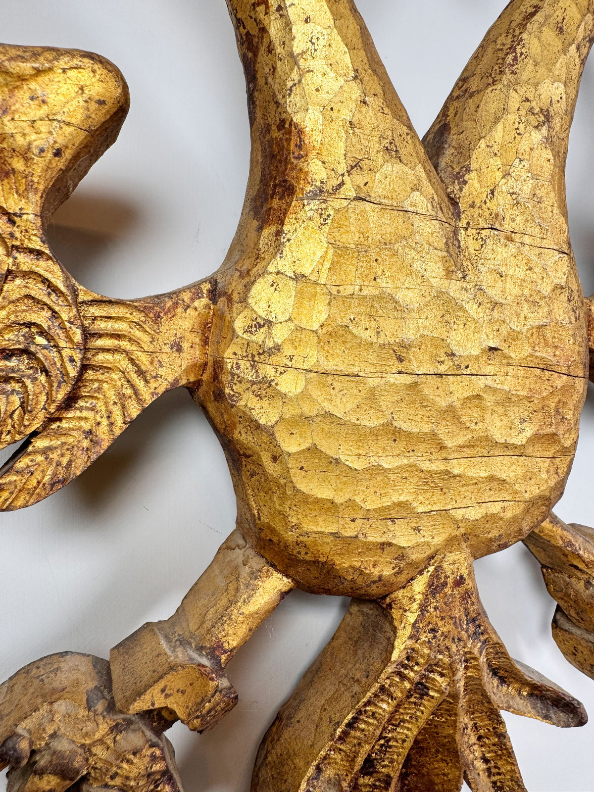 Late 18th Century Carved Giltwood Double Headed Eagle Element