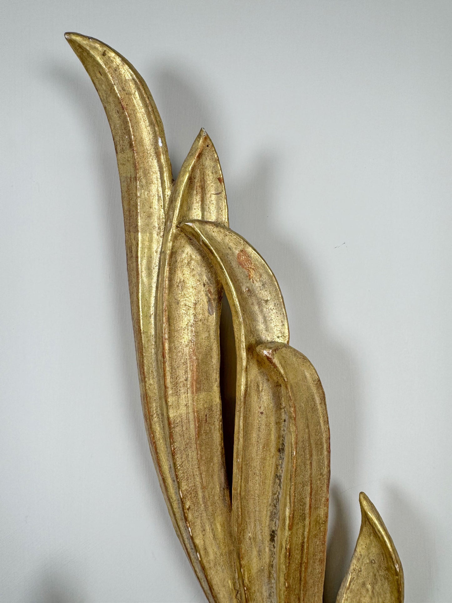 Set of Three 18th Century Giltwood Leaf Fragments