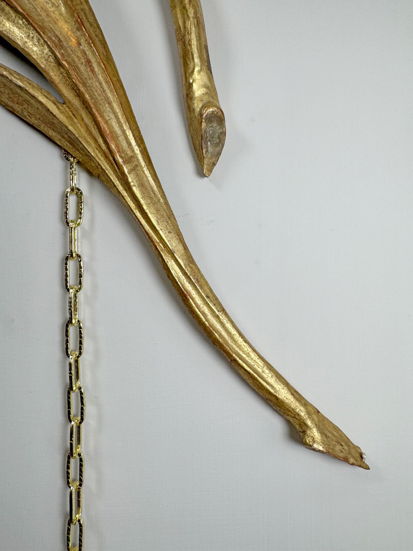 Set of Three 18th Century Giltwood Leaf Fragments