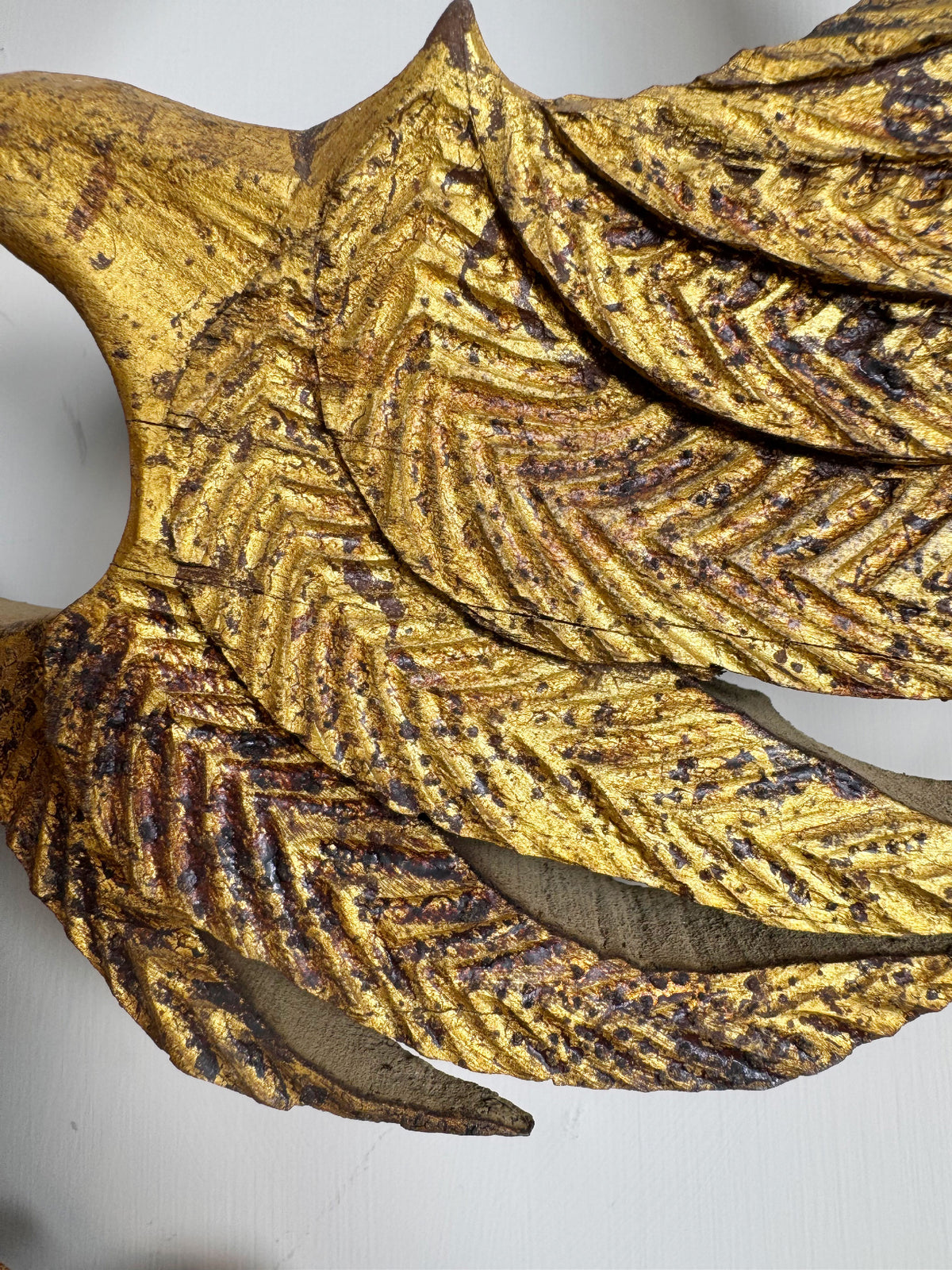 Late 18th Century Carved Giltwood Double Headed Eagle Element