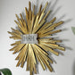 19th Century Giltwood Sunburst and INRI