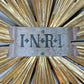 19th Century Giltwood Sunburst and INRI