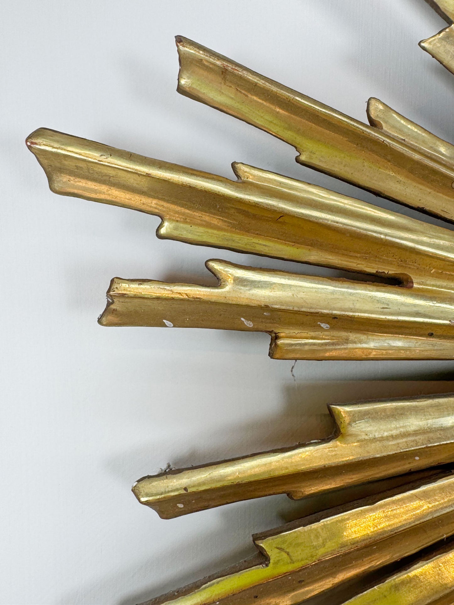19th Century Giltwood Sunburst and INRI