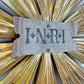 19th Century Giltwood Sunburst and INRI