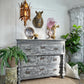 Large Grey French Chest Of Drawers 1930's
