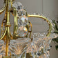 An Exceptionally Rare and Elegant French Empire Crown and Basket Crystal Chandelier Circa 1900–1910