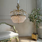 An Exceptionally Rare and Elegant French Empire Crown and Basket Crystal Chandelier Circa 1900–1910